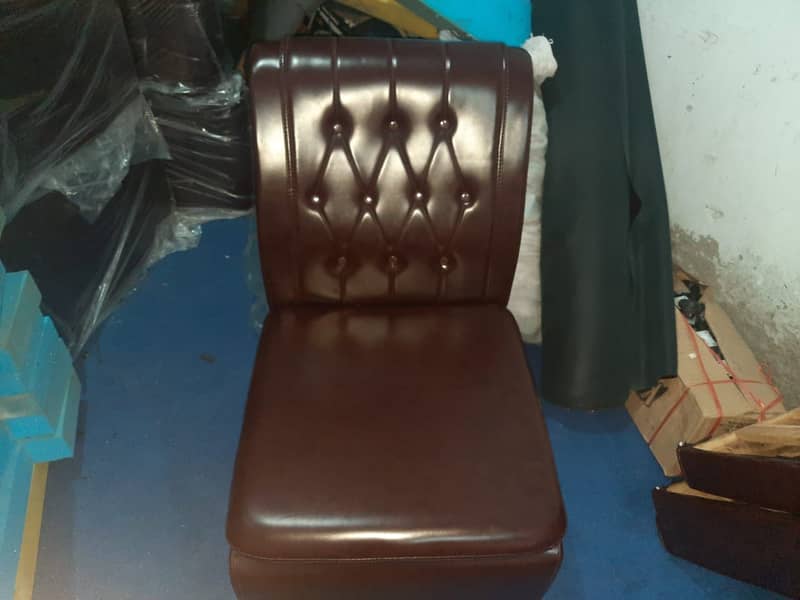 Single Seater Puff Sofa/Office Sofa/Visitor Sofa/Guest Sofa/Spring Sof 1