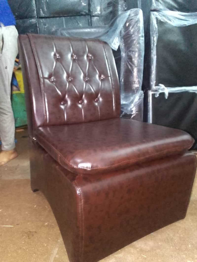 Single Seater Puff Sofa/Office Sofa/Visitor Sofa/Guest Sofa/Spring Sof 3