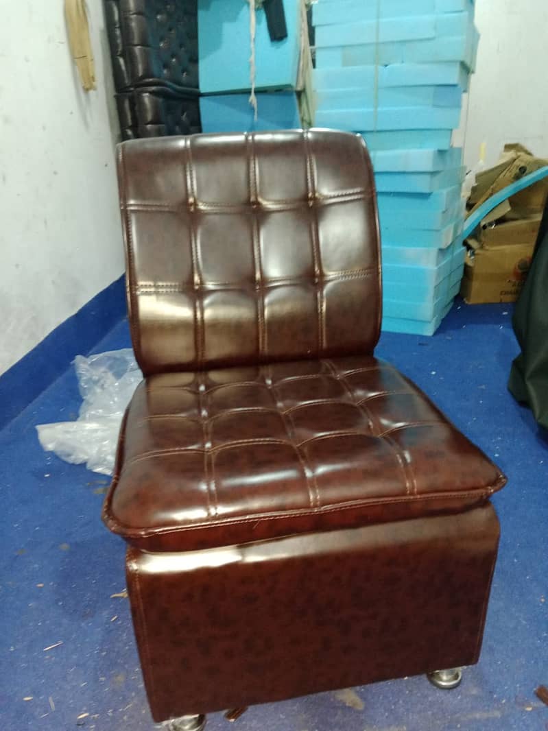 Single Seater Puff Sofa/Office Sofa/Visitor Sofa/Guest Sofa/Spring Sof 6