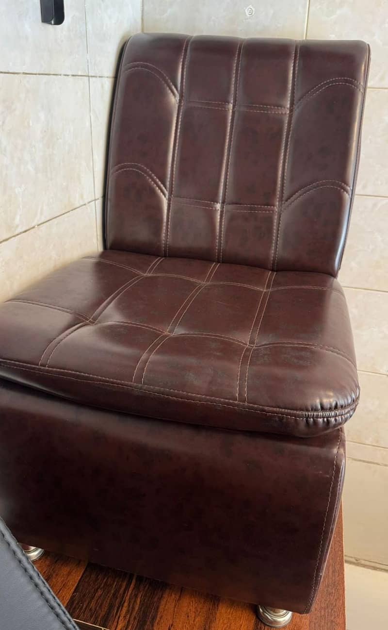 Single Seater Puff Sofa/Office Sofa/Visitor Sofa/Guest Sofa/Spring Sof 11