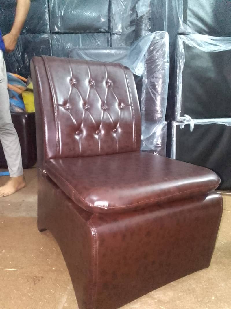 Single Seater Puff Sofa/Office Sofa/Visitor Sofa/Guest Sofa/Spring Sof 12