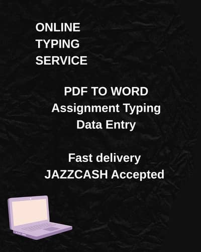 Online Typing Work – PDF to Word – Fast Delivery