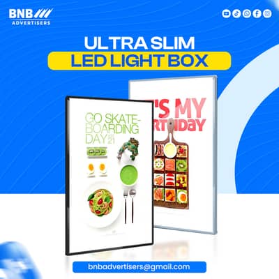 Ultra Sleek LED Signage Lightbox | Modern Advertising LED Lightboxes