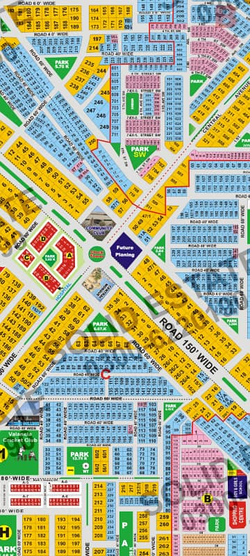 On 150 Wide Road 2 Kanal Corner Plot Valencia Town