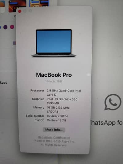 MacBook Pro 15 inch 2017