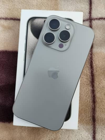 iphone 15 pro natural titanium  256 gb