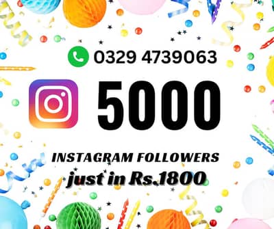 5k Instagram followers