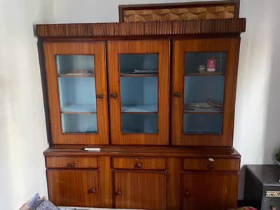 solid wooden Crockery Cabinet Showcase