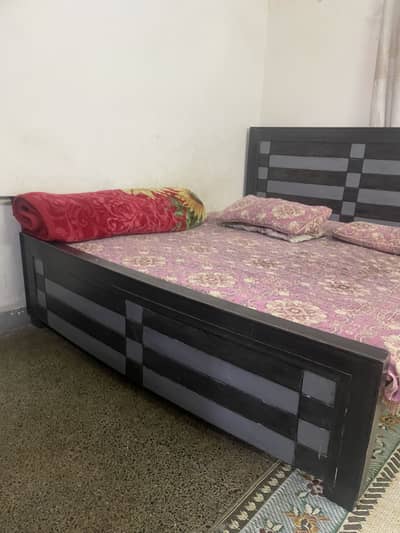 Wooden bed double bed without  matris  k