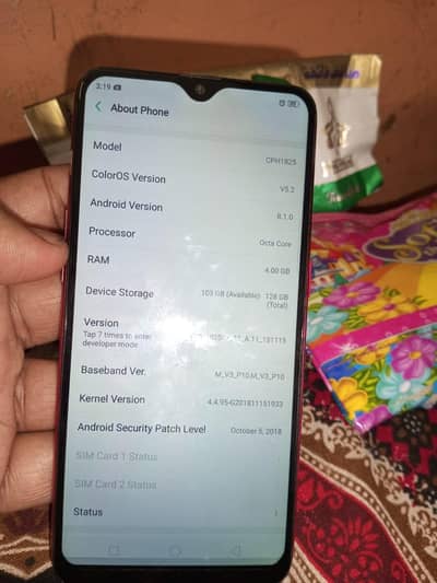 F9 pro 4/128 official PTA approved glass change