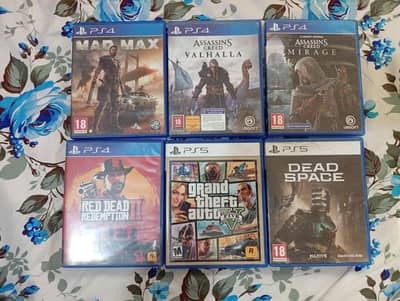 Ps 4 and Ps 5 games