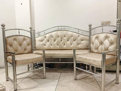 Steel sofa set 2 months used only