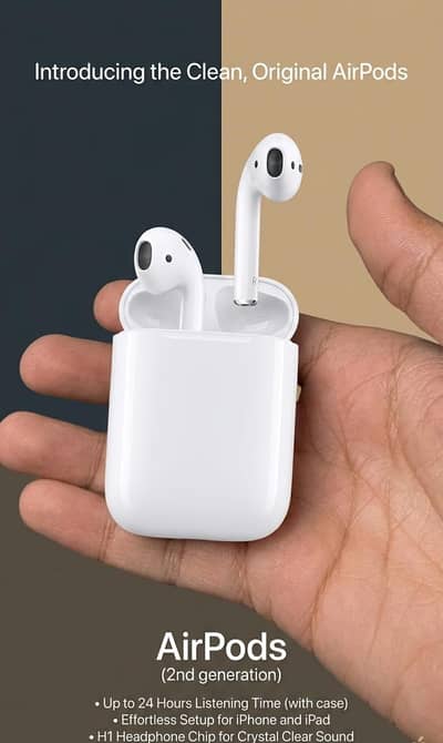 Apple Airpords original 100%(2nd Generation)