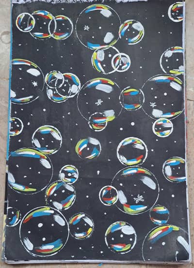 acrylic paper painting