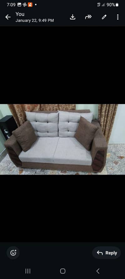 7 seater sofa set in molty foam just like new