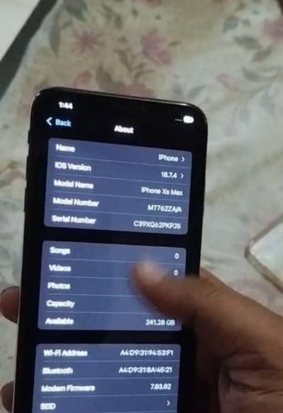 iphone xs max 256GB pta approved