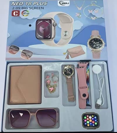 Neo 18 Plus Smart Watch gift set