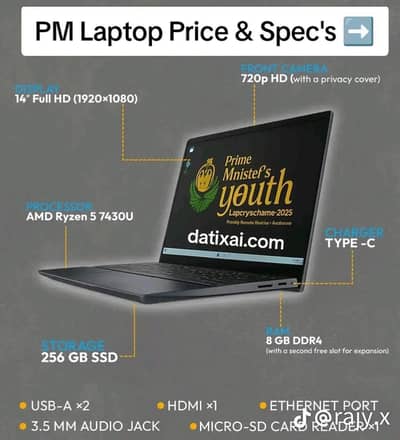 pm laptop AMD Ryzen 5 brand New