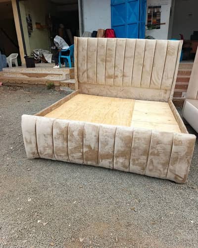 Brand new bed with side tables