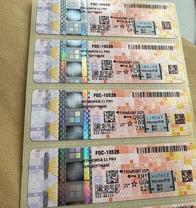 Microsoft Windows 11 Professional Key Coa Win 10 PRO License Sticker