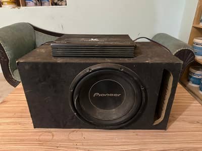 Pionner Woffer and One Ground Amplifier 10/10 condition