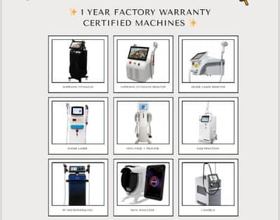 Diode laser . Soprano . Morphas 8 .  Hifu . CO2 Fraction . Candela