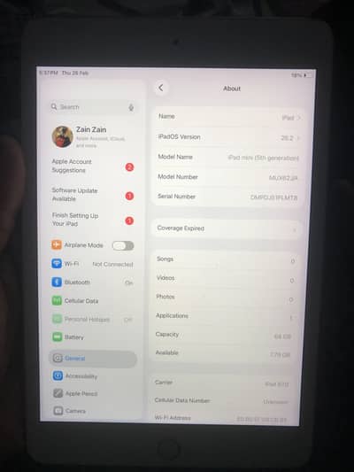 IPad mini 5 GB 64