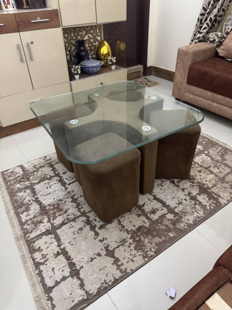 L shaped sofas with table 2