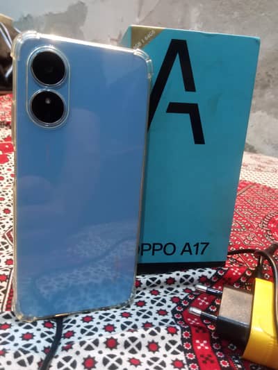 Oppo A17 with box charger