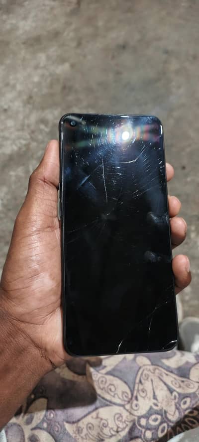 oppo A76 just touch glass crack Baki all ok