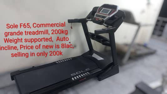 200kg Auto trademill incline exercise running walk jogging machine gym