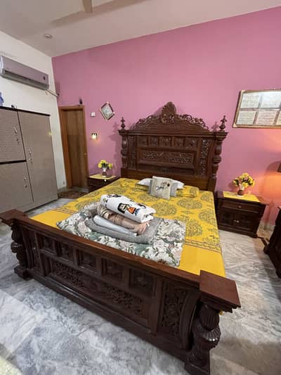 Wooden Bed set for sale