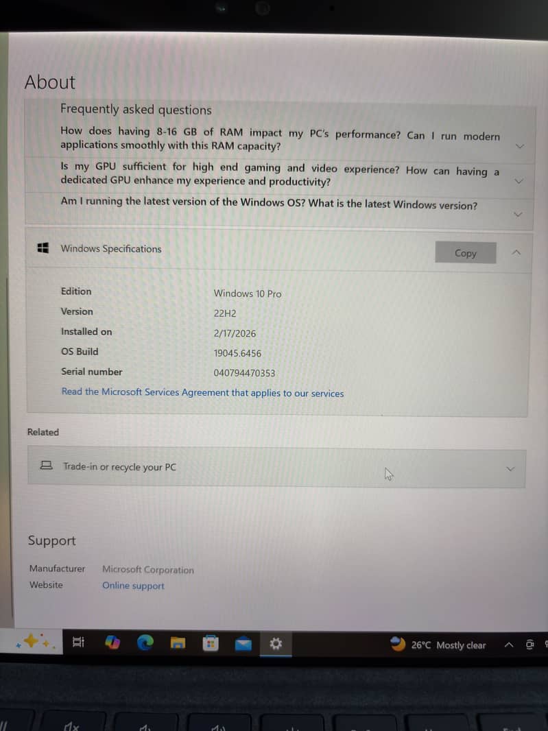 Microsoft surface pro 4 3