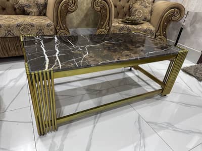 Set of 2 Marble Table