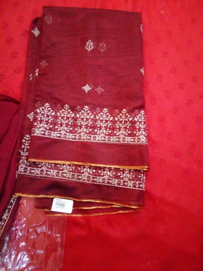 3 pice suit full embroidery unstich