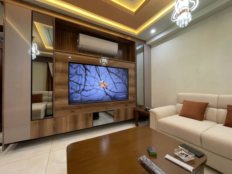 2 BED ATTACHED BATH FULLY FURNISHED ULTRA LUXURY APARTMENT AVAILABLE FOR SALE IN TOPCITY-1 ISLAMABAD 2