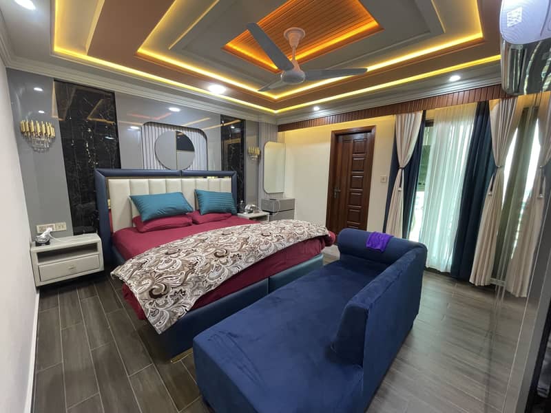 2 BED ATTACHED BATH FULLY FURNISHED ULTRA LUXURY APARTMENT AVAILABLE FOR SALE IN TOPCITY-1 ISLAMABAD 15