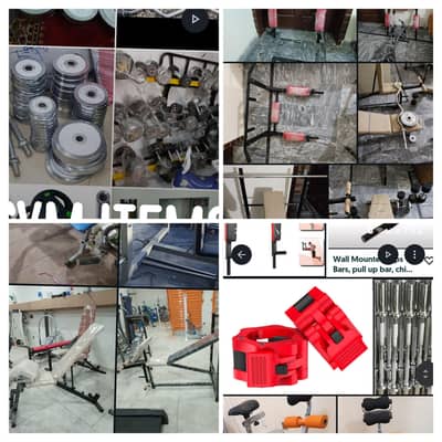 Multi bench press abdominal gym rubber dumbbell twister pullup plate