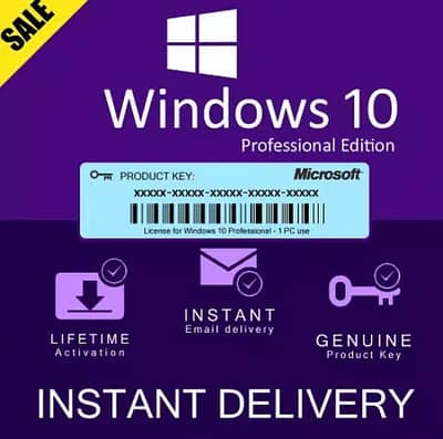 Windows 10 professional activation key for laptops and desktop