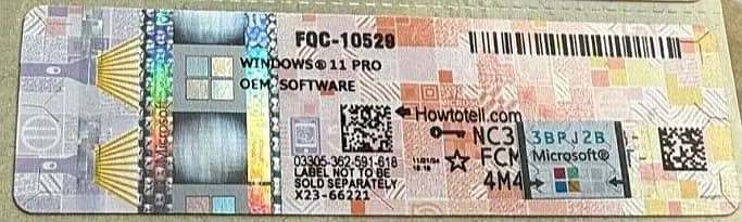 Windows 11 Pro Key Coa Win 10 PRO Key License