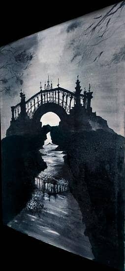 (A Mysterious Night ) Painting