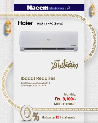 0% Markup 12 month instalment