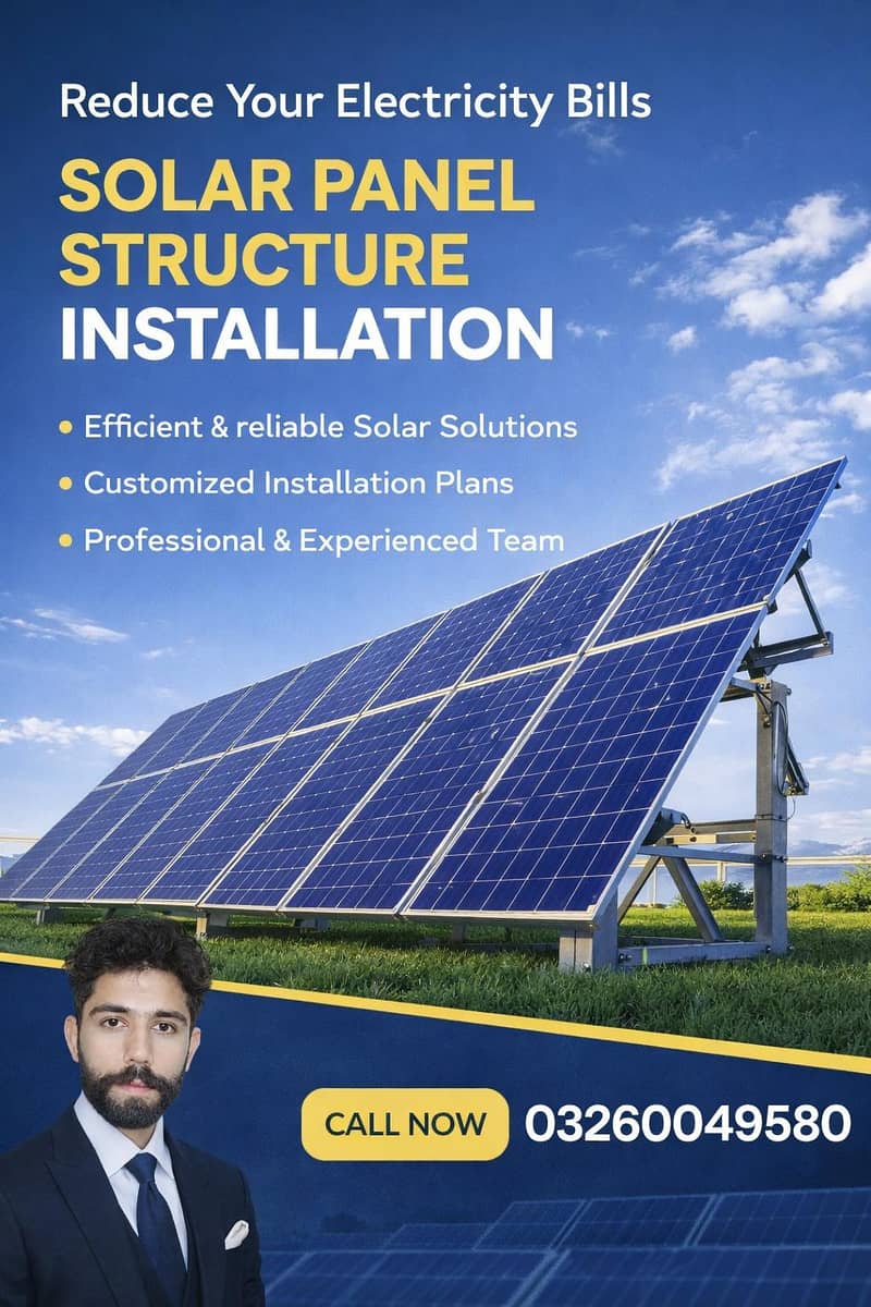 Solar Panel Structure Installation 0