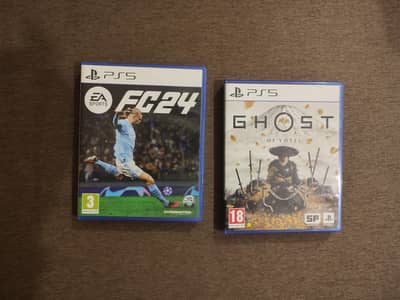 Ghost of Yotei and fc 24 ps5 game