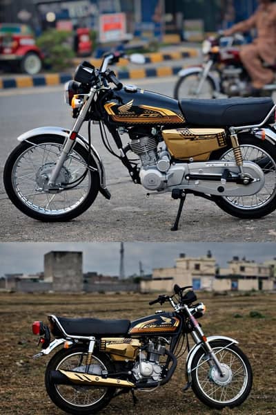 Honda CG125 Black & Gold Edition – Neat & Clean Condition