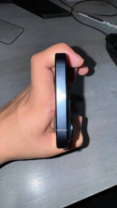 iPhone 15 pro blue titanium