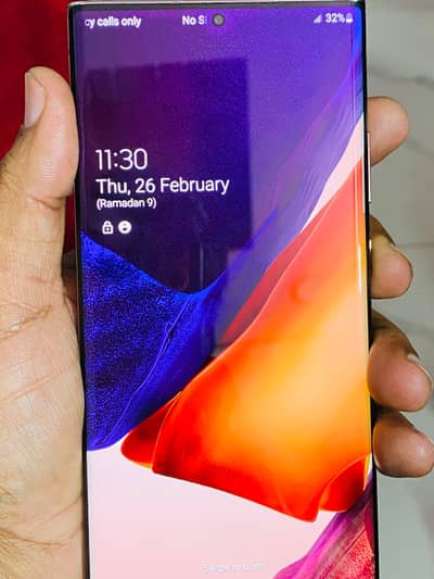 samsung note 20ultra 8+ 256 physical dual Sim officiall pta approved