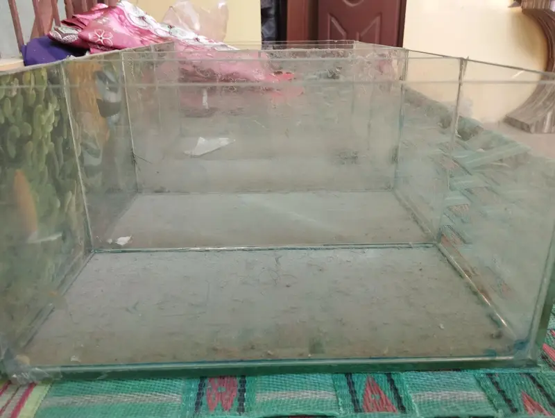 1X Fish Partition Aquarium With Metal stand — photo 4