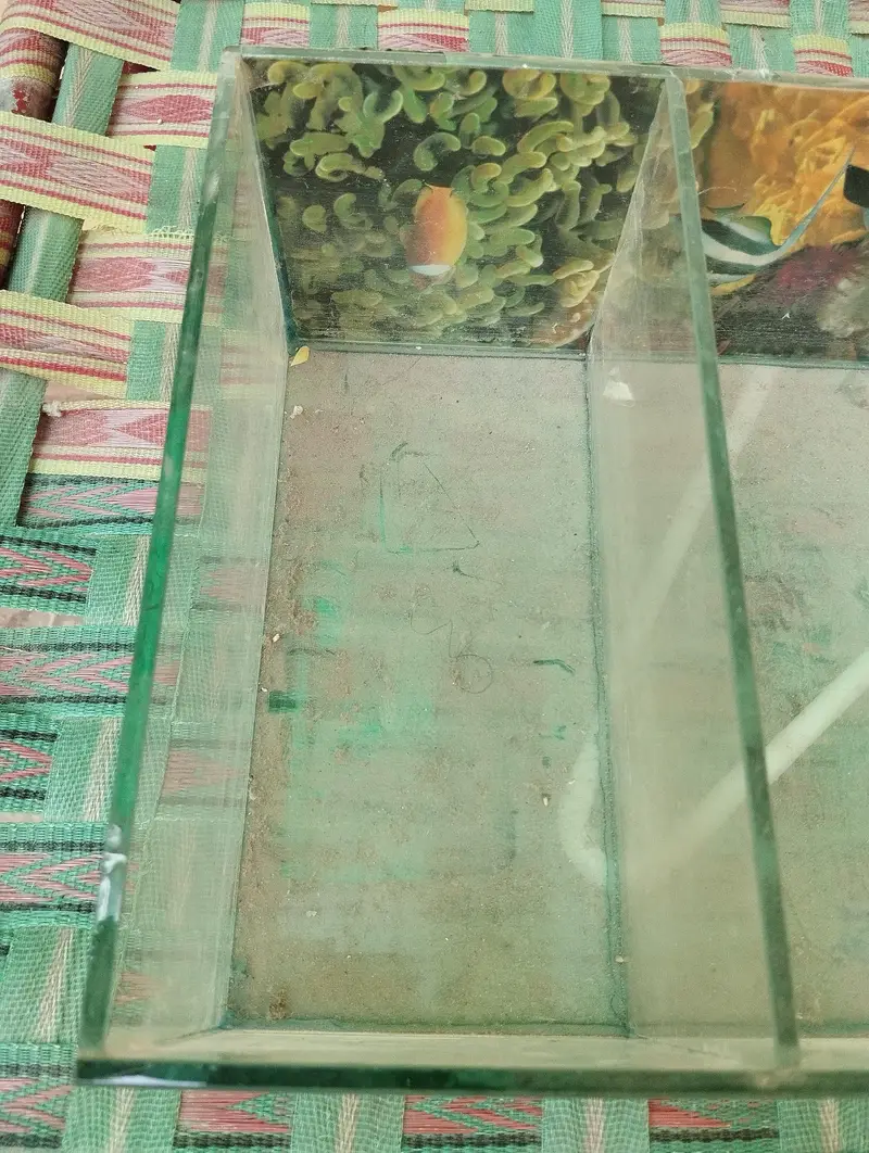 1X Fish Partition Aquarium With Metal stand — photo 6