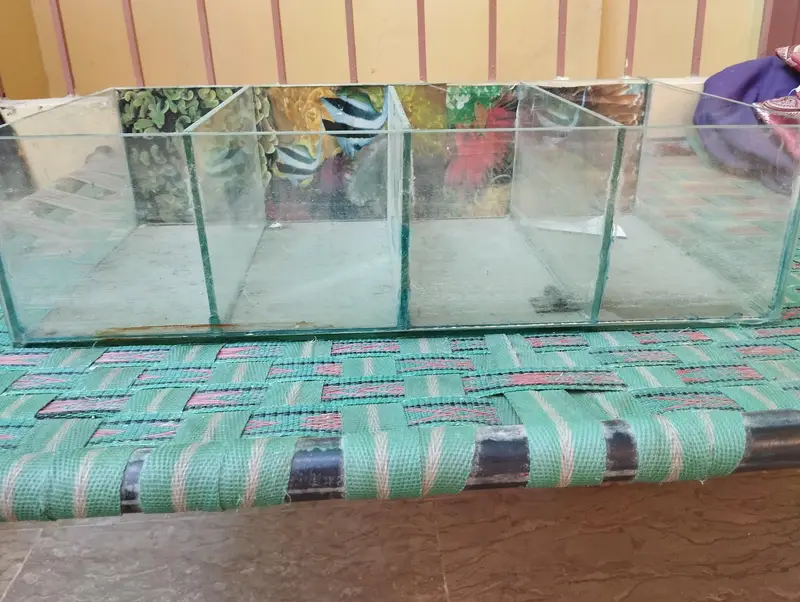 1X Fish Partition Aquarium With Metal stand — photo 8